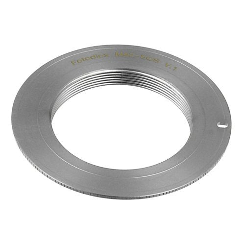 Fotodiox Pro Chrome (Type 1) Lens Mount Adapter, M42 (42mm x1 Thread Screw) Lens to Canon EOS Adapter, for Canon EOS 1D, 1DS, Mark II, III, IV, 1DC, 1DX, D30, D60, 10D, 20D, 20DA, 30D, 40D, 50D, 60D, 60DA, 5D, Mark II, Mark III, 7D, Rebel XT, XTi, XSi,...