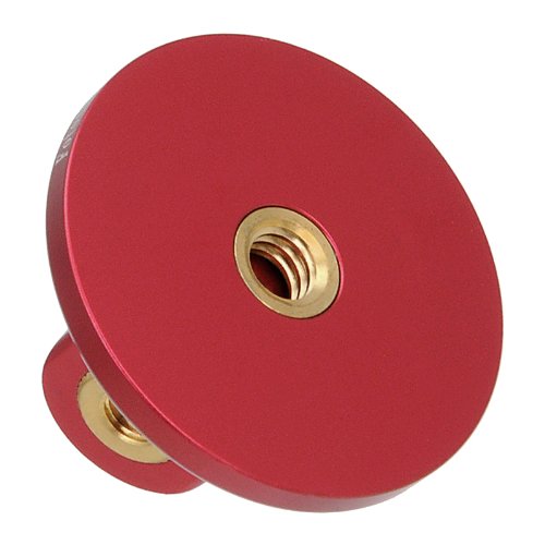 GoTough Red Tripod Adapter Version 2 – Metal 1/4”-20 Tripod Adapter Compatible with GoPro HERO3, HERO3+, HERO4, HERO5, HERO6, HERO7 2-Prong Mounting System - by Fotodiox Pro