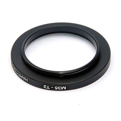 Metal M35 Male to M35-T2 mm Female 35mm 1mm Thread Pitch to T2 42mm 0.75mm Thread Pitch 35mm-42mm Step-Up Coupling Ring Adapter for Lens Filter