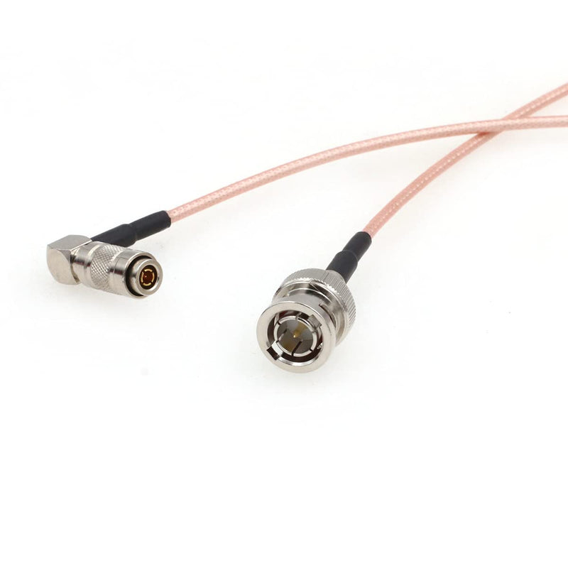 SZRMCC HD SDI BNC Male to Right Angle DIN1.0/2.3 Male RG179 75ohm RF Coaxial Cable for 4K Video Camera Monitor Recorders (60cm) Right Angle DIN 1.0/2.3 60cm