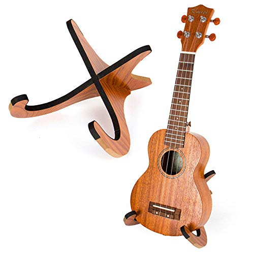 Luckyaa Ukulele Stand Wooden Stand/Holder for Violin, Banjo,Mandolins Folding Portable