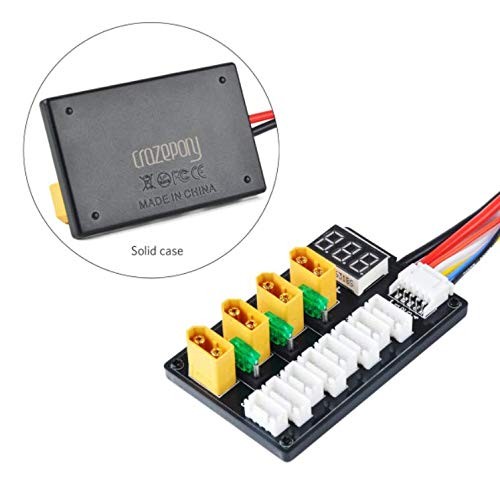 XT60 Parallel Charging Board for 3S 4S LiPo Batteries XT60 Connector with XT60 to Banana Connecting Cable