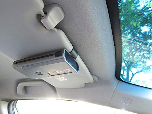 Ramtech Car Sun Visor Clip Mount for Escort Passport 4200 4500 4600 5000 6800 7500 7500s 8500 8500 X50 9500i 9500ix C65 S55 SC55 X70 X80 Radar Laser Detector - SVCM