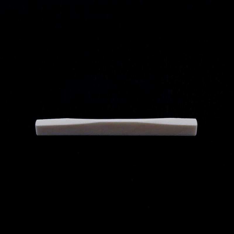 Alnicov 1Pcs Classical Guitar String Buffalo Bone Bridge Saddle for Acoustic Guitar 75mm