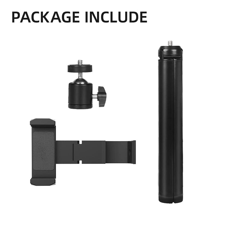 Aluminum OSMO Pocket 2 Phone Holder Set,OSMO Pocket 2 Mount Accessories with Universal Head and Extension Pole Tripod Compatible with DJI OSMO Pocket 2/ OSMO Pocket and Smartphone PTZ Mount