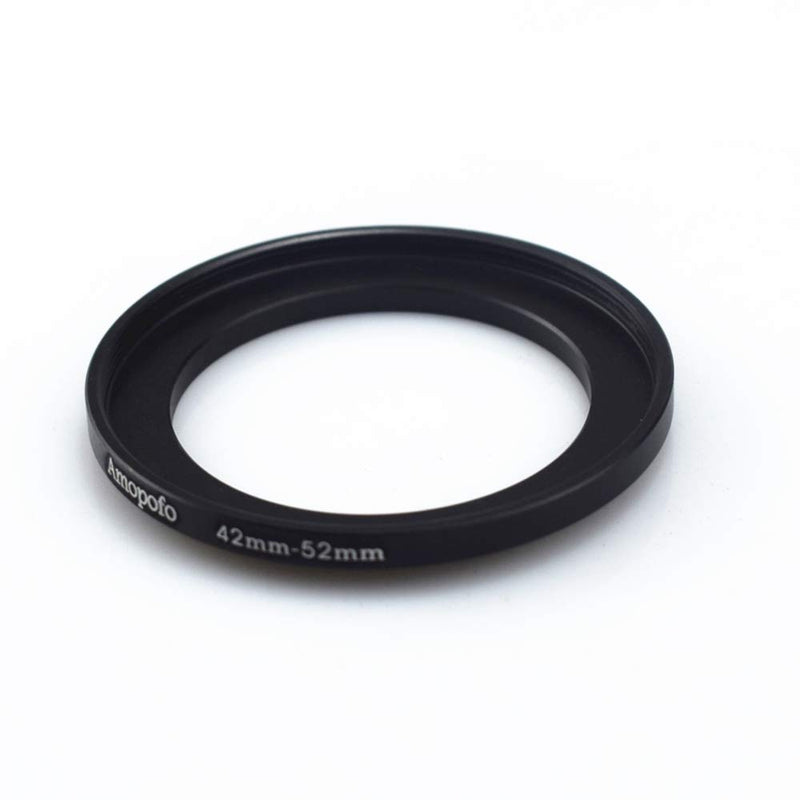 42mm to 52mm Camera Filters Ring Compatible All 42mm Camera Lenses or 52mm UV CPL Filter Accessory,42-52mm Camera Step-Up Ring 42 to 52mm Step Up Ring Adapter