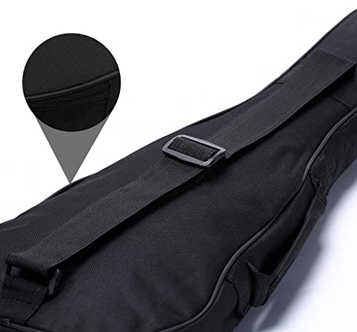 A young store Ukulele Case, Black Ukulele Bag for 21 23 26 Inch Ukulele, Waterproof Durable Ukulele Padded Bag with Adjustable Straps for Concert, Soprano, Tenor (21 Inch) 21 Inch