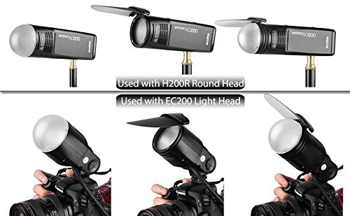 Godox AK-R1 Round Flash Head Accessories Kit for Godox V1 Speedlight and H200R Round Flash Head to AD200 AD200pro Pocket Flash