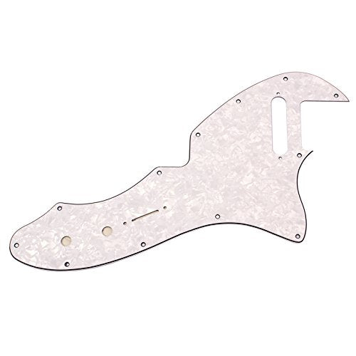 Alnicov Pickguard Guitar Pick Guard Plate Fits For 69 Telecaster Thinline Re-Issue Guitar Part, 4Ply White Pearl