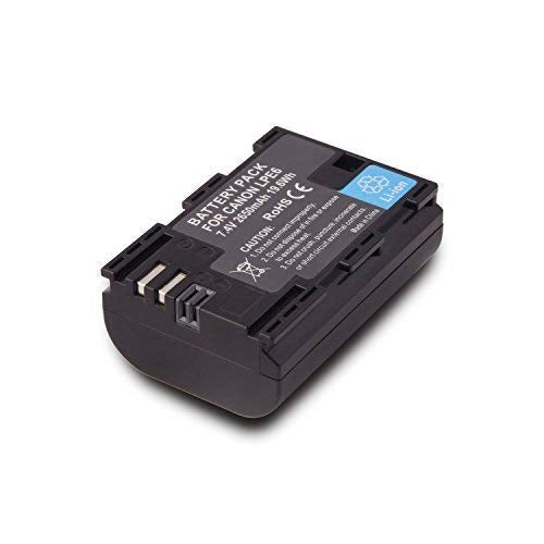 [AUSTRALIA] - 2 Pack Replacement Canon LP-E6 LP E6N Battery for Canon 60D, 70D, 80D, 5DS R, 5D Mark II III IV, 6D, 7D, C700, XC15, Cameras (2650mAh, 100% Compatible with Original) LP-E6 battery 