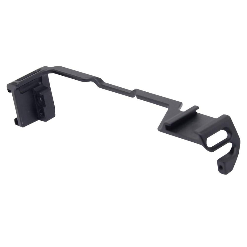 Dual Cold Shoe Adapter Relocation Plate, Easy Hood Microphone Extension Cold Shoe Mount Bracket for Sony Alpha A6400 ILCE-6400 Camera, Vlogging Video Making Shooting Accessory
