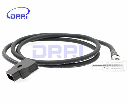 DRRI Right Angle Female 1B 6 Pin to D-Tap Power Cable Red Scarlet & Epic Camera Elbow 6pin cable