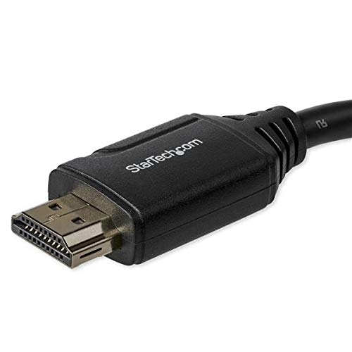 StarTech.com 6in High Speed HDMI Port Saver Cable with 4K 60Hz - Short HDMI 2.0 Male to Female Adapter Cable - Port Extender (HD2MF6INL)