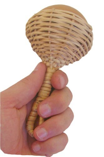 Single Jingle Caxixi Bottle Cap Shaker - African Woven Basket Rattle