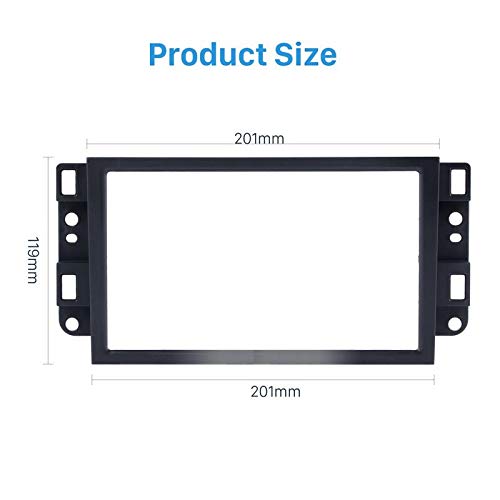 2DIN Car Stereo Radio DVD Fascia Fascias Dash Panel Plate Trim Kit Frame Cover for Chevrolet Lova/Captiva/Gentra 2007+