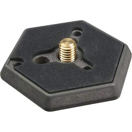 Manfrotto 030- 38 Replacement Hexagonal Quick Release Mounting Plate with 3/8 Thread