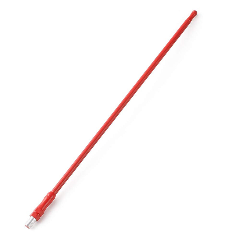 [AUSTRALIA] - JeCar 13 Inch Reflex Short Antenna Replacement for JK JL JT Accessories Metal ABS Antenna Designed for Optimized FM/AM Reception for Jeep Wrangler JT JK JL Unlimited Sport Rubicon Sahara 2007-2019 Red 