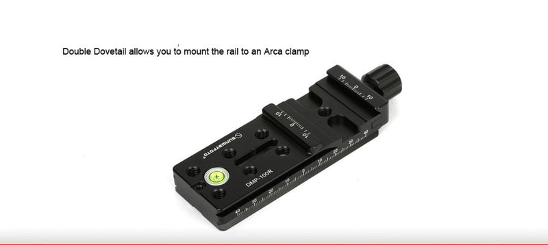 SUNWAYFOTO DMP-100R MP 100mm Rail Nodal Slide Arca / RRS Compatible Clamp Sunway