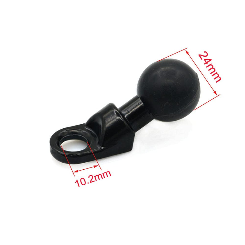 [AUSTRALIA] - crazy sport Motorcycle Rear-View Ball Bracket Adapter Fixed Mirror Bracket Base Bicycle Mobile Phone GPS Mount Stand (Rear-View Ball) 