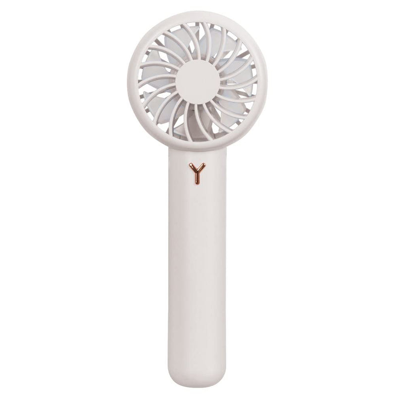 ForPro Premium Rechargeable Handheld Fan, Portable USB Desk Fan, 3-Speed Lightweight Mini Personal Fan for Travel Home Office, Pure White