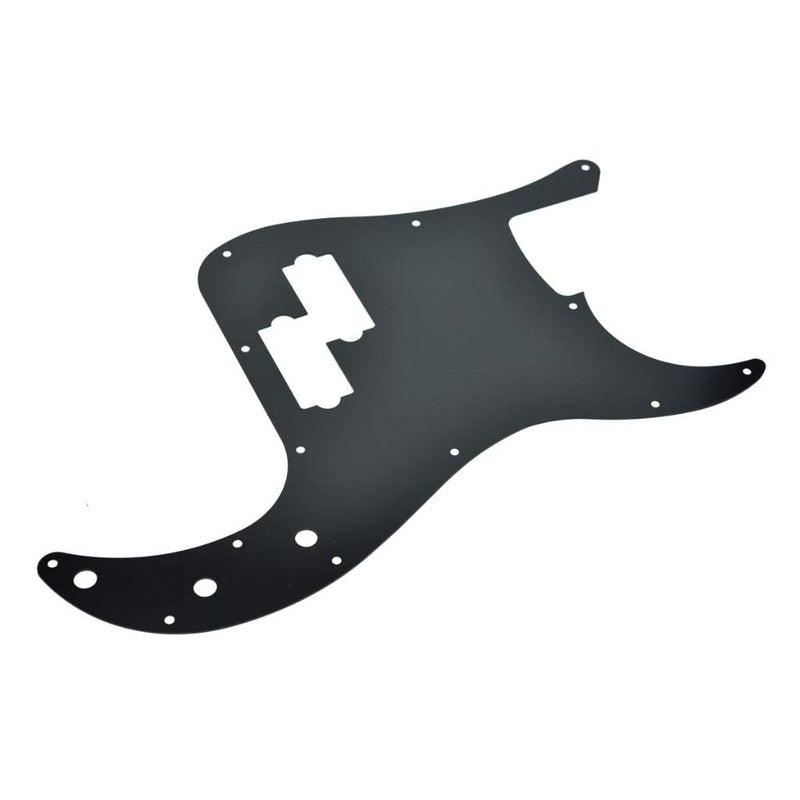 Dopro 13 Hole Left Handed Modern-Style Metal Aluminium Anodized Precision Bass P Bass Pickguard Fits American Fender P Bass Black Left Handed Version