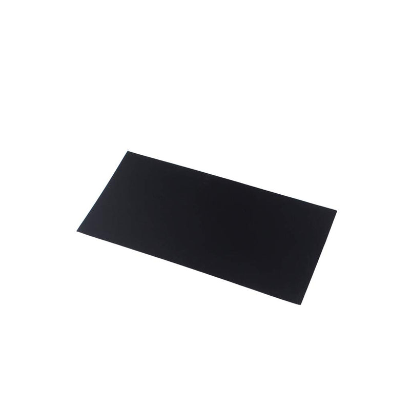 Alnicov Black ABS Guitar Head Veneer Shell Sheet 1mm Thick for Guitar Parts DIY Craft Making