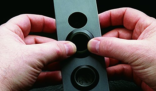 Caplugs ZSI416-2Q1 Plastic Button Plug with Recessed Type Heads. BP-SI-416-2, PE-LD, Hole Size 1.75" Metal Thickness .02-.10", Black (Pack of 30)