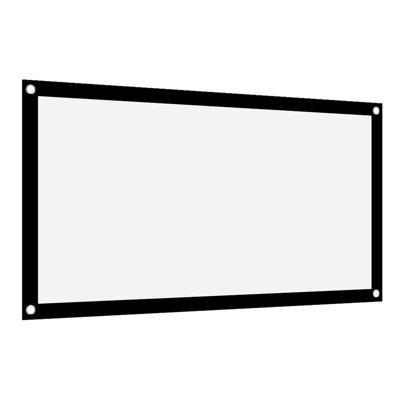 Projector Screen, 16:9 Thicken White Polyester Projector Curtain Non Crease Home Theater Foldable Projection Screen for Home Theater, Conference, Outdoor Camping Movie (40 inches) 40 inches