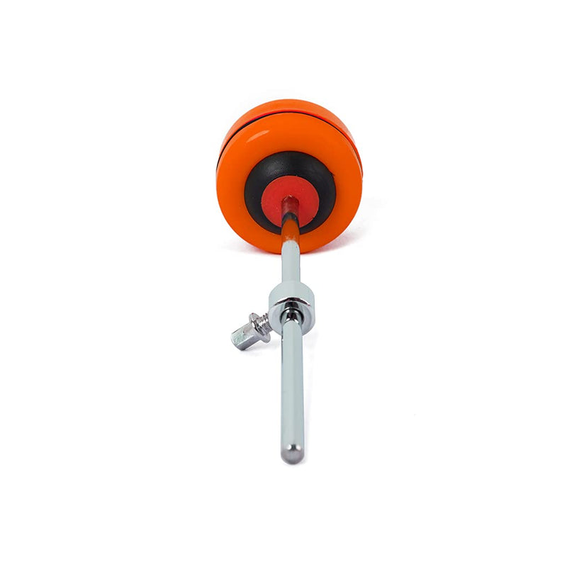 Alnicov Bass Drum Beater Hammer Silicone Head Percussion Hammer for Drumset Kit Parts Accessories (Orange)