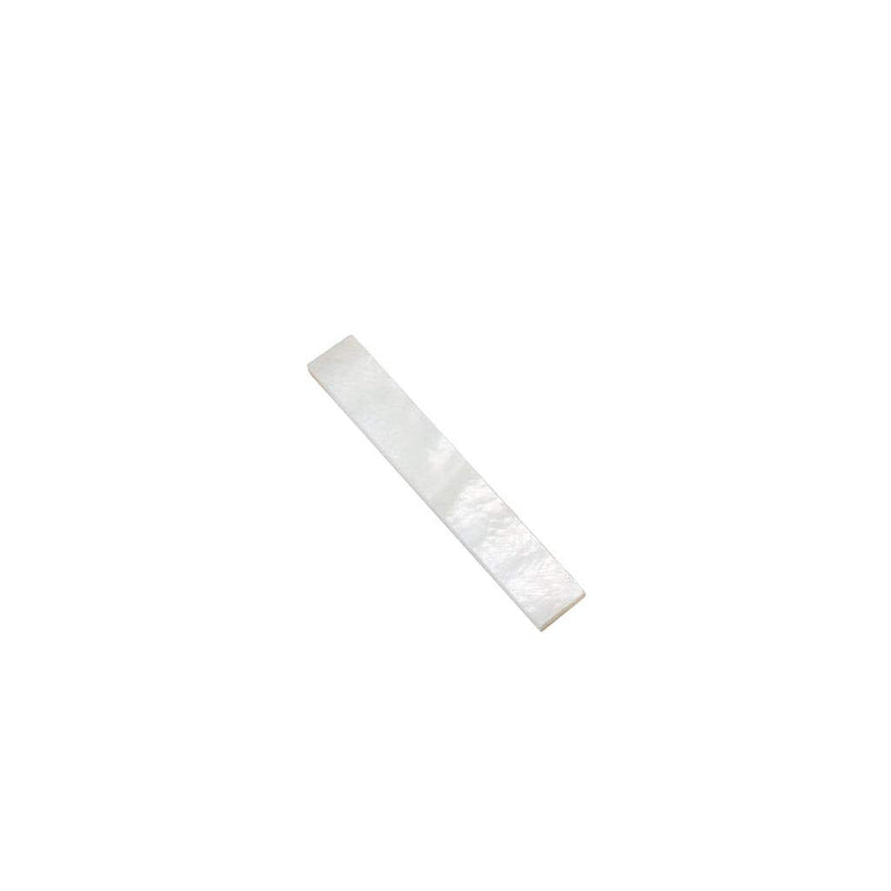 Alnicov 10Pcs Inlay Material White Mother of Pearl Shell Blanks Sheet for Guitar Fingerboard Parts 43x7x1.2mm