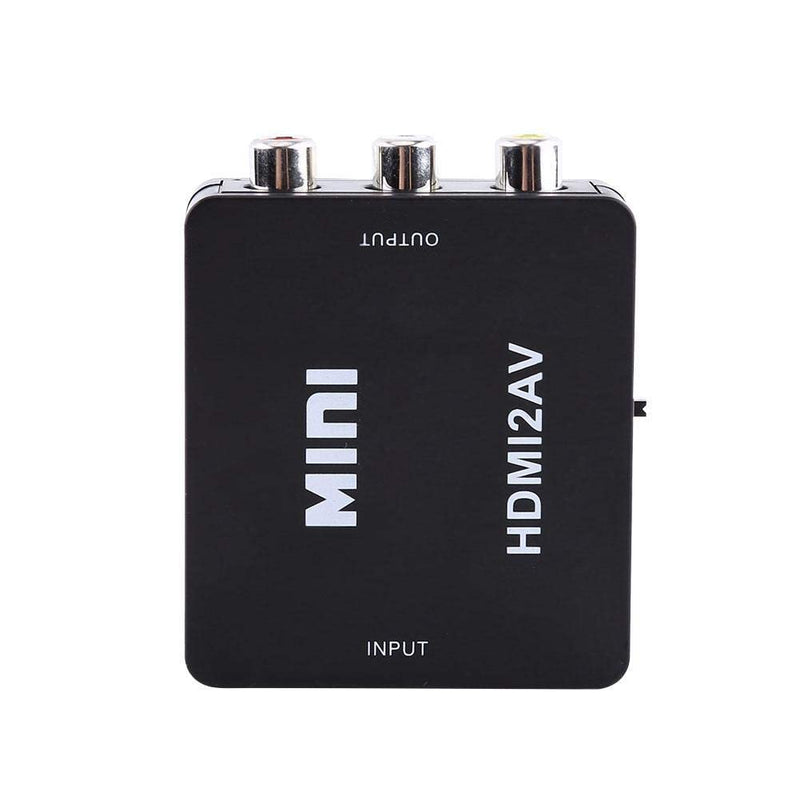 Yoidesu Digital HDMI to AV HDMI to RCA Composite Video Audio AV CVBS Adapter Converter (Black) Black