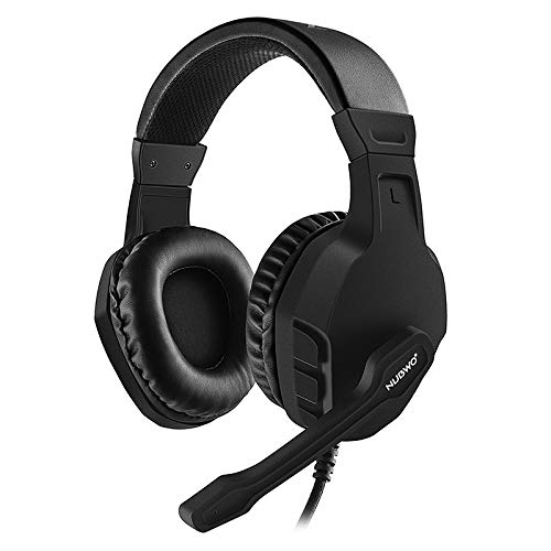 [AUSTRALIA] - NUBWO U3 3.5mm Gaming Headset for PC, PS4, Laptop, Xbox One, Mac, iPad, Nintendo Switch Games, Computer Game Gamer Over Ear Flexible Microphone Volume Control with Mic - Black 