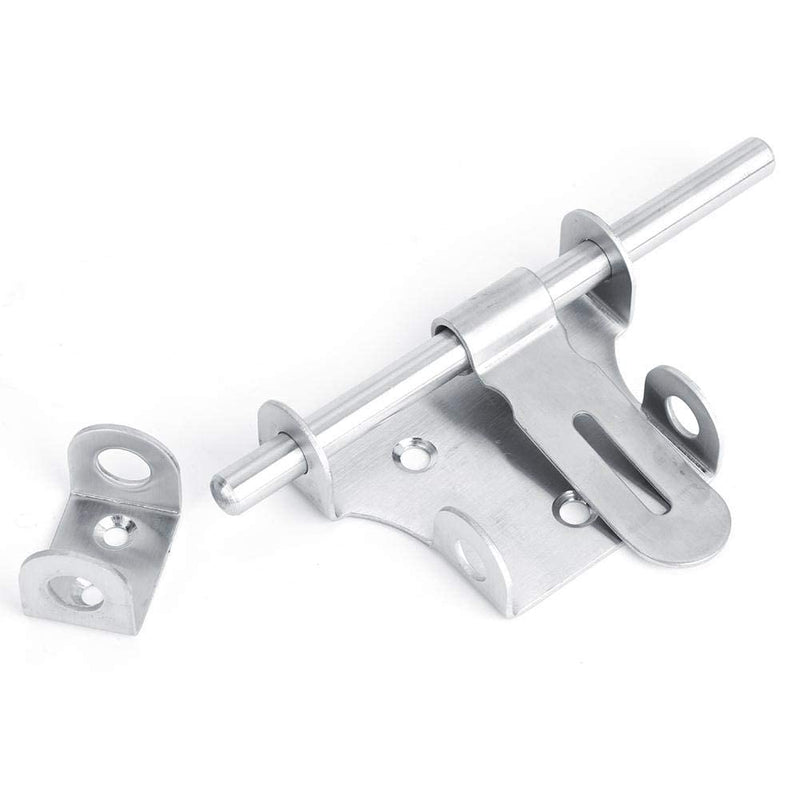 Door Lock Bolt, Stainless Steel Security Door Barrel Bolt Hasp Hardware Accessories for Barn Warehouse Garden Gates Shed Doors