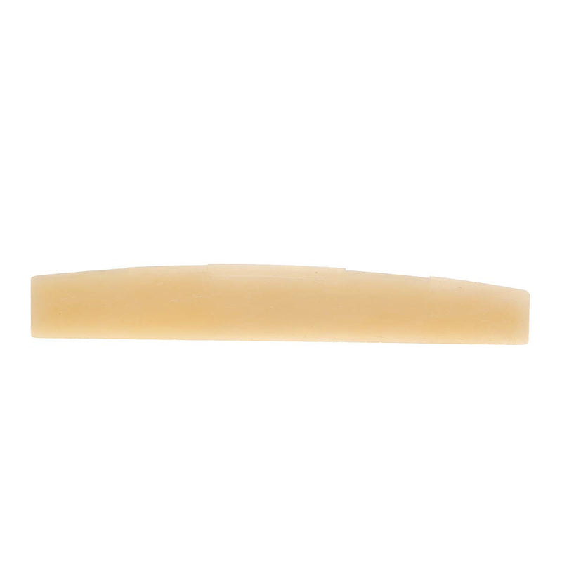 Musiclily Pro 73.15mm Universal Compensated Unbleached Bone Saddle for 6-String Acoustic Guitar(Set of 2)