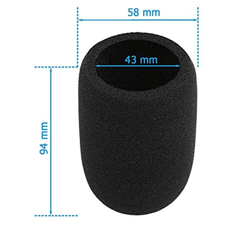 2PCS NT1-A NTK Microphone Pop Filter Mic Foam Windproof Cover Compatible for Rode NT1-A, NT2-A, NTK, K2 Rode Podcaster