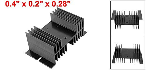 uxcell a15052000ux0121 12.5mmx7mmx5mm Aluminium Heat Dissipation Cooling Heatsink Cooler Sink for Solid State Relay SSR