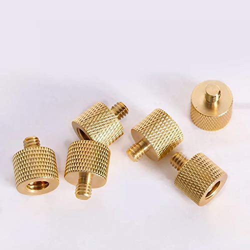 Donuts 3/8 Female to 1/4 Male Screw Adapter Tripod Thread Mount Adapter Accessories for Tripod Microphone Holder Camera 2 Pack
