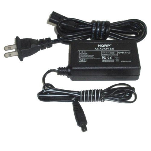 HQRP AC Power Adapter/Charger Compatible with Canon ZR850 ZR900 ZR930 ZR950 ZR960 CA-590, FS10, FS100, FS11, VIXIA HF R10, VIXIA HF R100, VIXIA HF R11, VIXIA HF R20 Camcorder Plus Euro Plug Adapter