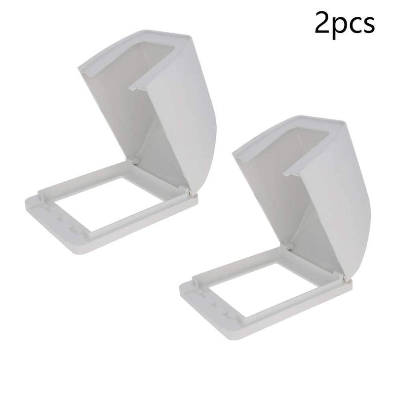 Heyiarbeit Weatherproof Cover Plug in Use Outlet Receptacle Protector 3.86"x4.92"x2.95"(LxWxH) for Retrofit Siding Construction 86 Type White 2Pcs White 94mm 2PCS