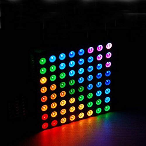 HiLetgo 8x8 Matrix RGB LED Common Anode Full Colour LED 60x60mm Colorduino Compatible for Arduino