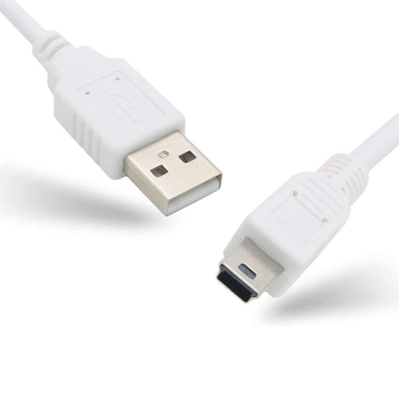 Replacement IFC-400PCU USB2.0 5Pin Mini USB Cable Data Transfer Cord for Canon PowerShot/Rebel/EOS/DSLR Cameras and Camcorders (White/3.9ft)