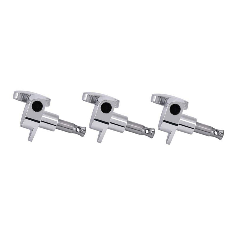 3L3R Guitar Tuning Pegs, Guitar Locking Tuners Zinc Alloy Machine Heads Silver