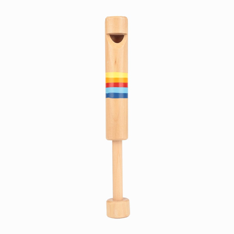 SolUptanisu Wood Piccolo Wooden Fipple Flute Traditional Instrument Great Toy Gift for Kids Beginners Children