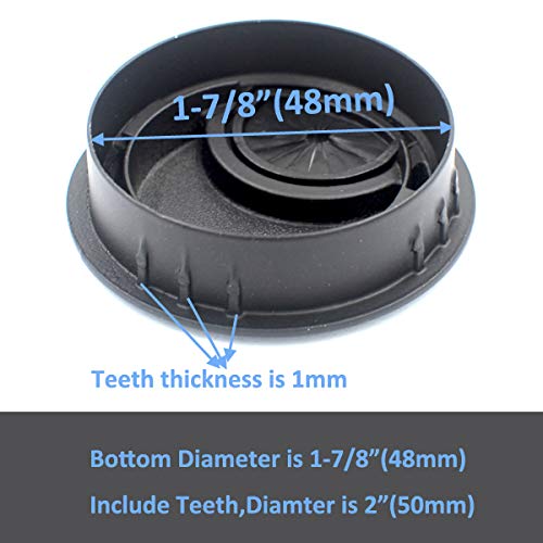 DGOL 5 pcs 1-7/8 inch (48MM) Metal Desk Grommet Cable Cord Wire Hole Cover Outlet Port (Brushed Silver) BRUSHED SILVER