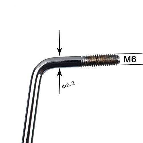 GETMusic 6MM Screw-in Electric Guitar Tremolo Arm Whammy Bar (Silver)