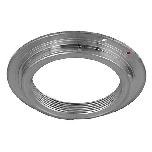 Fotodiox Pro Chrome (Type 1) Lens Mount Adapter, M42 (42mm x1 Thread Screw) Lens to Canon EOS Adapter, for Canon EOS 1D, 1DS, Mark II, III, IV, 1DC, 1DX, D30, D60, 10D, 20D, 20DA, 30D, 40D, 50D, 60D, 60DA, 5D, Mark II, Mark III, 7D, Rebel XT, XTi, XSi,...