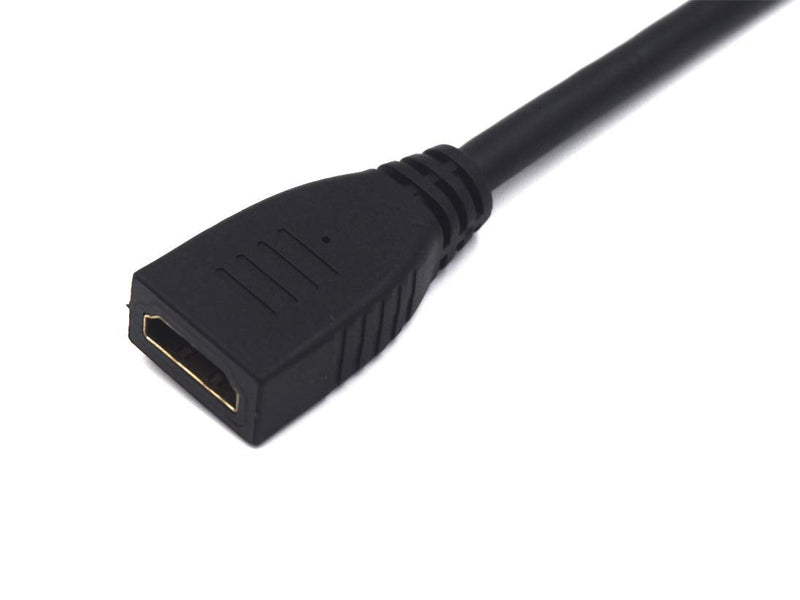 Kework 2 Feet Ultra HD HDMI 8K Cable, 90 Degree Right Angle HDMI 2.1 Version Male to Female High Speed Shield Cable for Xbox TV PS4 PS5 Switch, Support 8K@60HZ 4K@120HZ (Right-FM) Right-FM