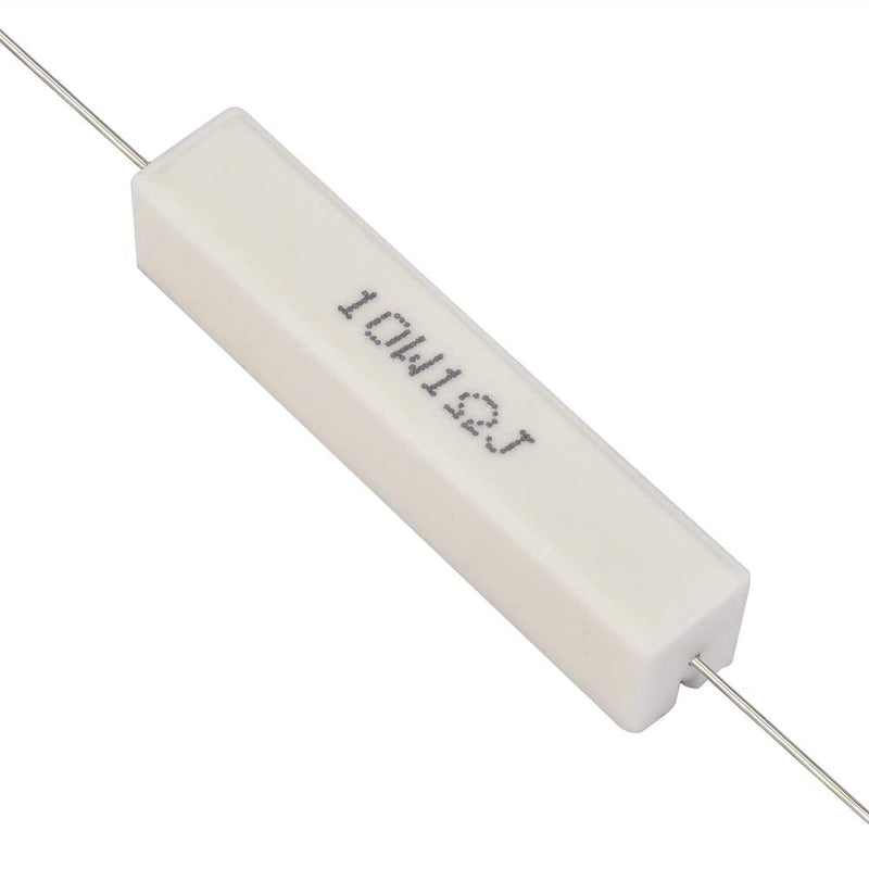 10PCs Speaker Divider Resistor Kit, Speaker Divider Cement Resistor 10W for Power Adapters, Audio Equipment, Audio, Crossovers, Instruments, Meters, Televisions(1 Ohm) 1 Ohm