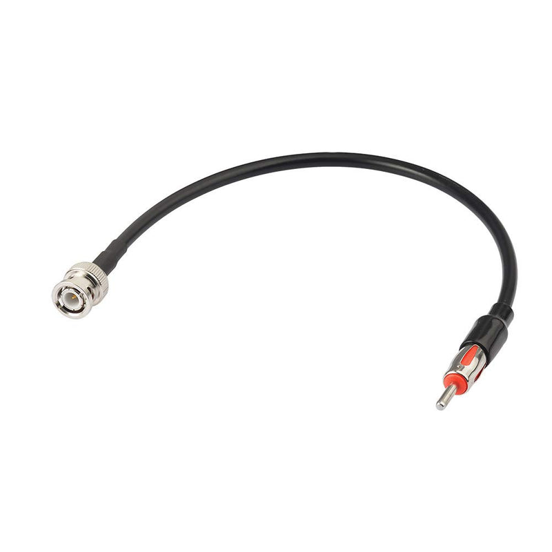 Eightwood BNC Male to Motorola AM/FM Male Plug Extension Lead 12 inches Coax RG58 for Car Radio Antenna