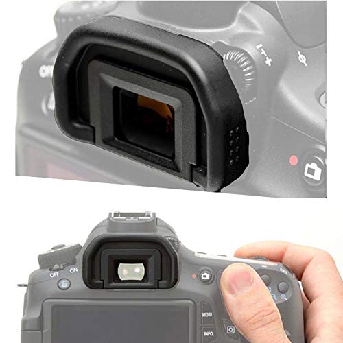 EB 80D 90D Eyepiece Eyecup Viewfinder Eye Cup for Canon EOS 90D/80D/70D/60D/50D/40D/20D/5D Mark II/5D Mark I/6D Mark II/6D Mark I Camera (2-Pack), ULBTER viewfinder Eyecup with Hot Shoe Cover